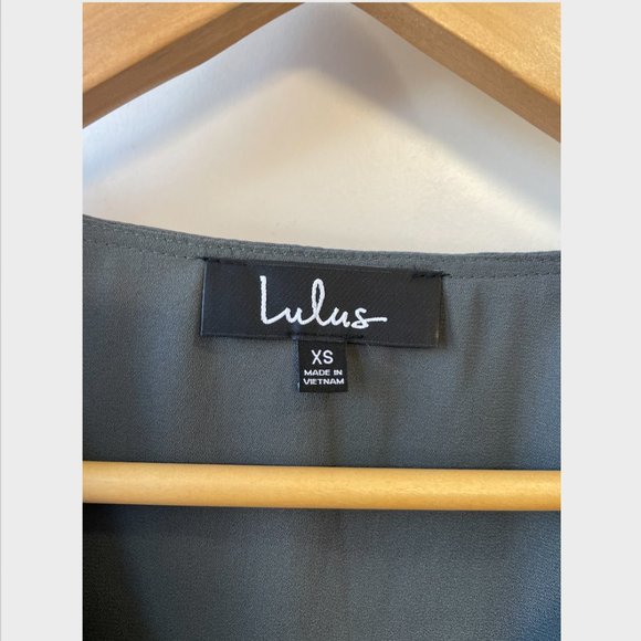 Dear Friend Satin Drape Front Shift Dress - Picture 7 of 8